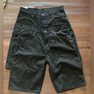 2 x Mens Levi 569 Denim Shorts. Both pairs never worn, NWOT. Black. Price firm